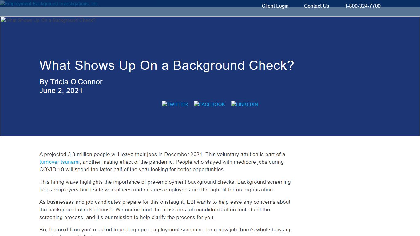 What Shows Up On a Background Check? - Employment Background ...